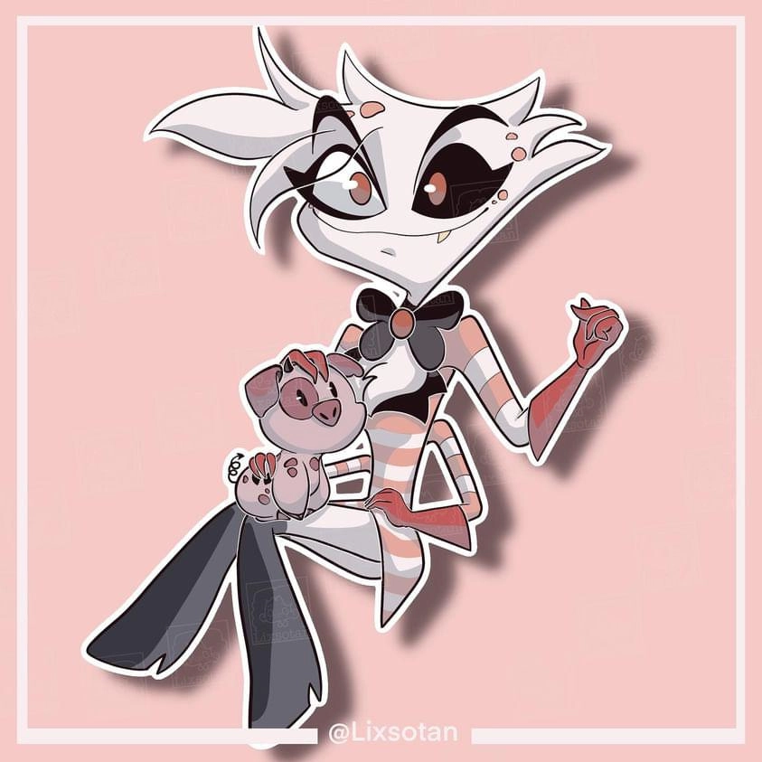 Bbys: FatNugget and Angel Dust fro Hazbin Hotel 
