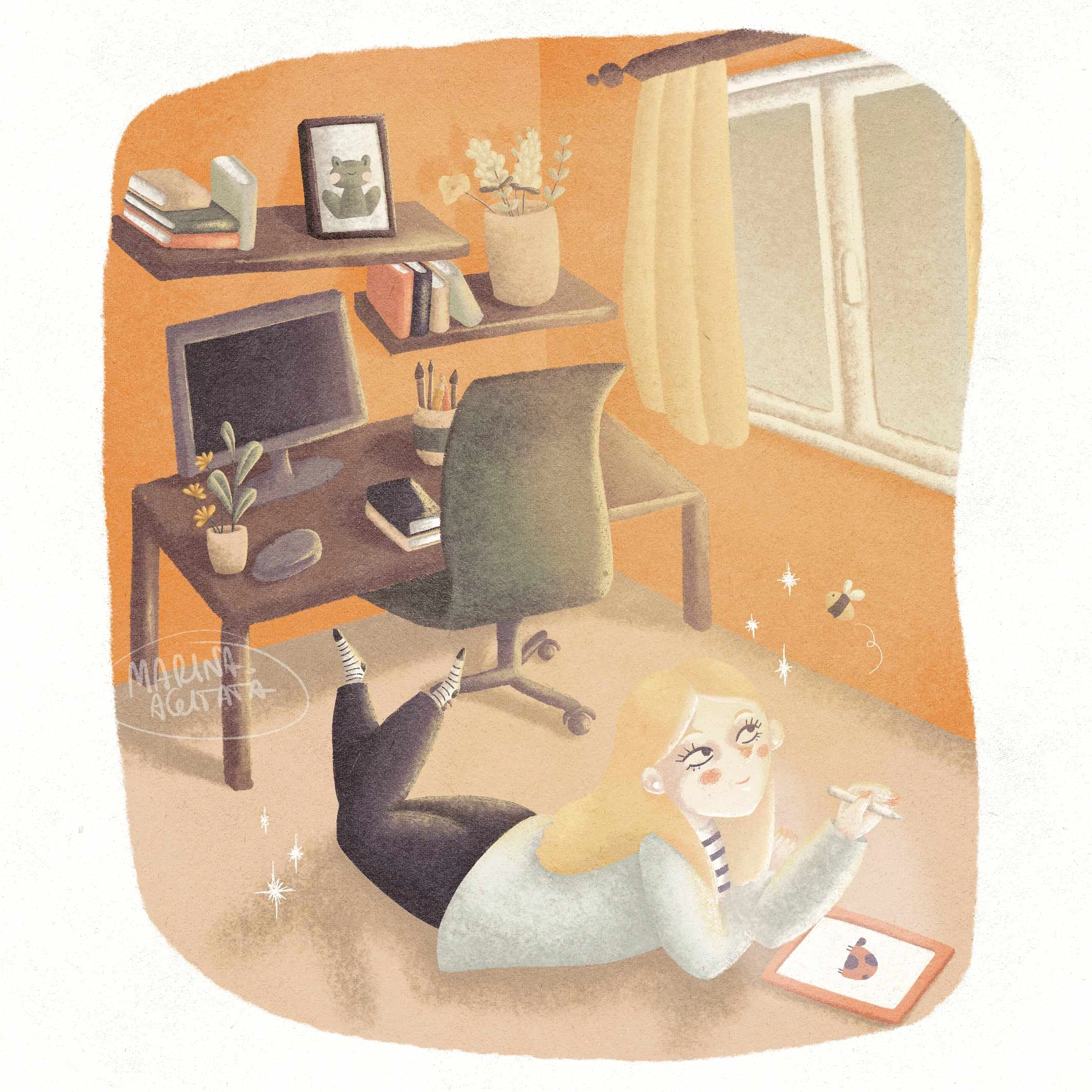A draw this in your style work from the wonderful julii.draws ( <-- IG profile) ✨🐝🐞