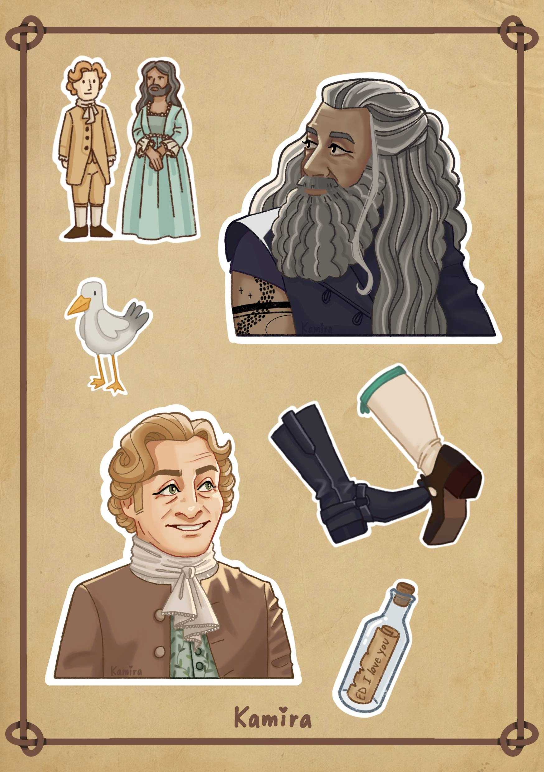 I've made a stickers pack also for them 