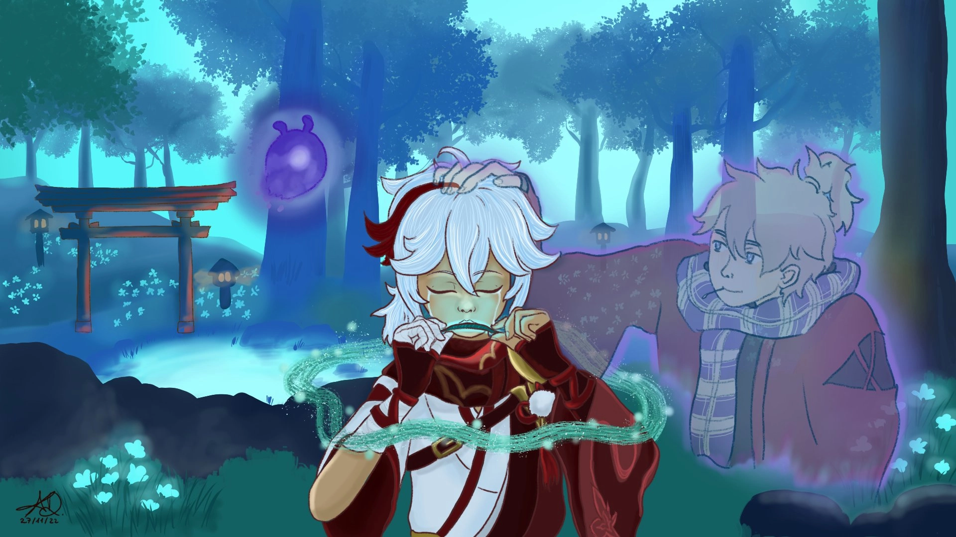 This is my fav drawing because I love zuzu and I love pain :')