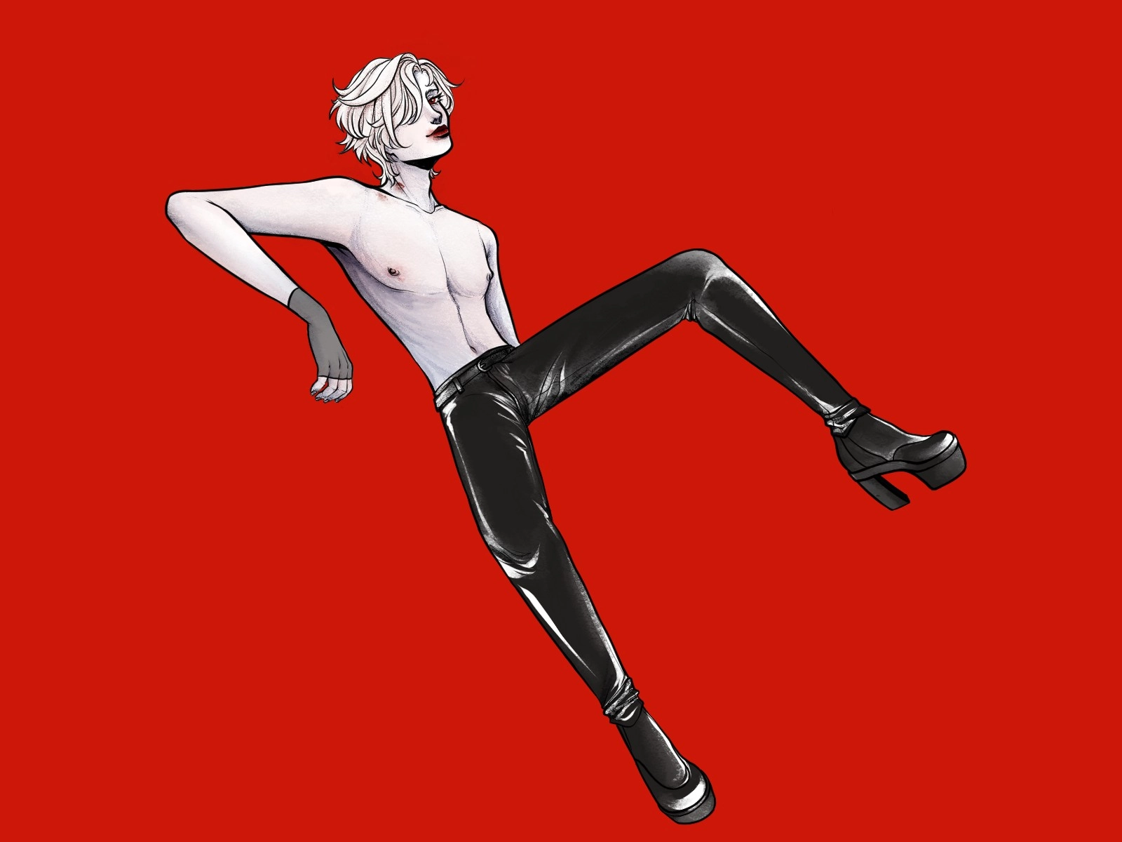 I was messing around with clip studio some months ago, and this drawing of Nico (my oc 🤲💕) was born~
.
I love he.
