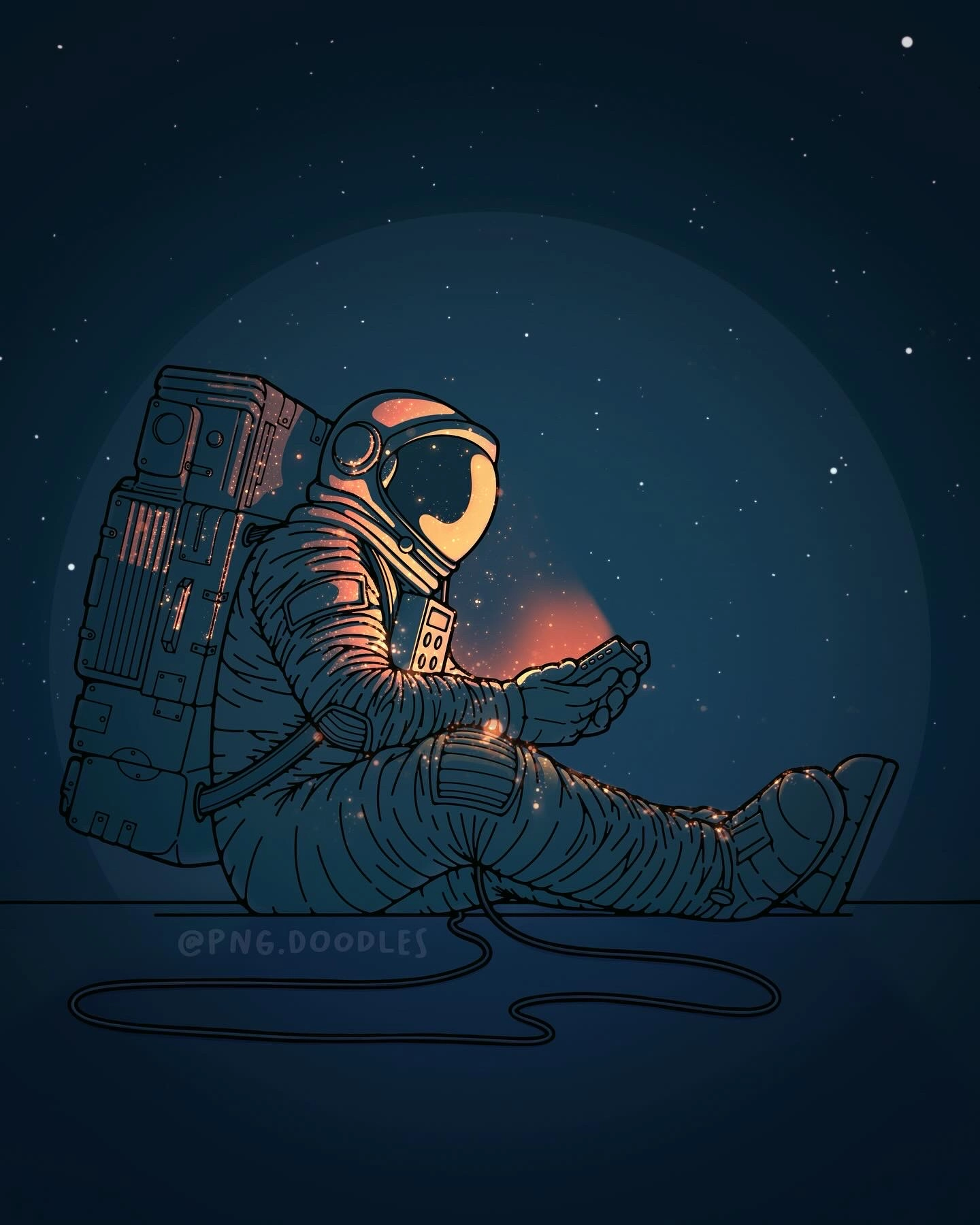 Astronaut and dopamine hits. 