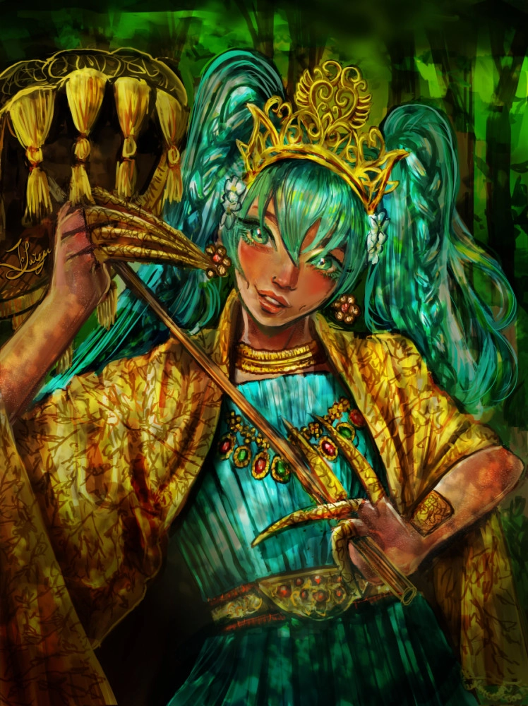 Filipino Miku in Visayan wear