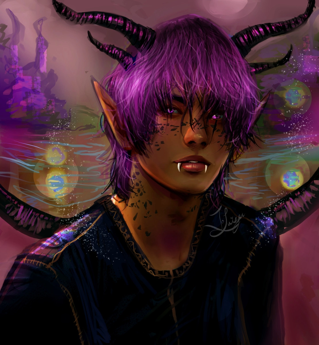My dragon boy Samael who's currently lost in the fae wilds.