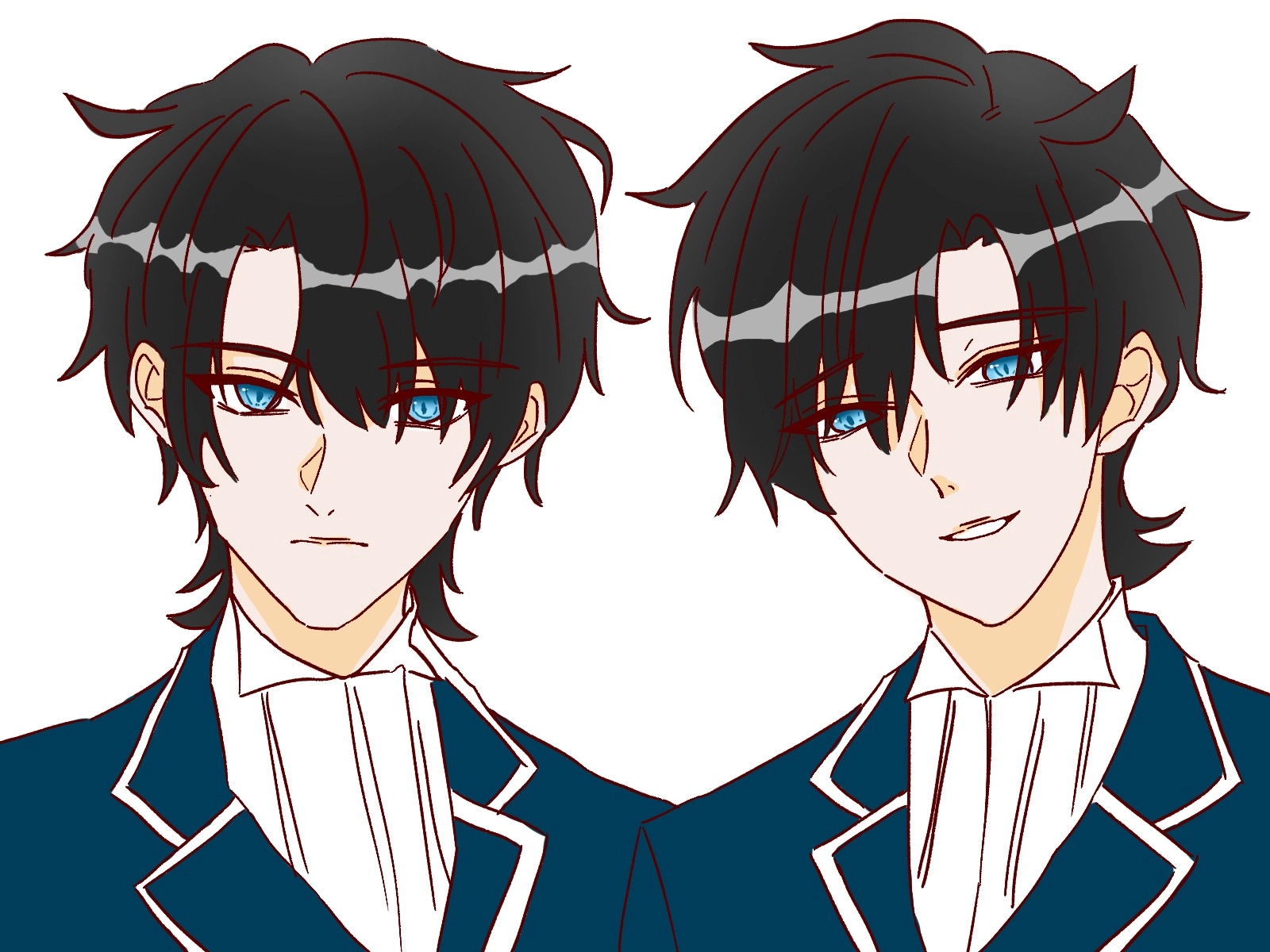 The mirror-image twins and the Princes from Regulus kingdom, Vino Augusta Regulus and Vian Augusta Regulus