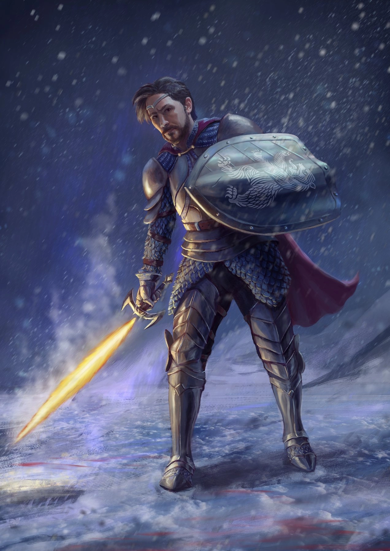 Sun Paladin - Full body commission