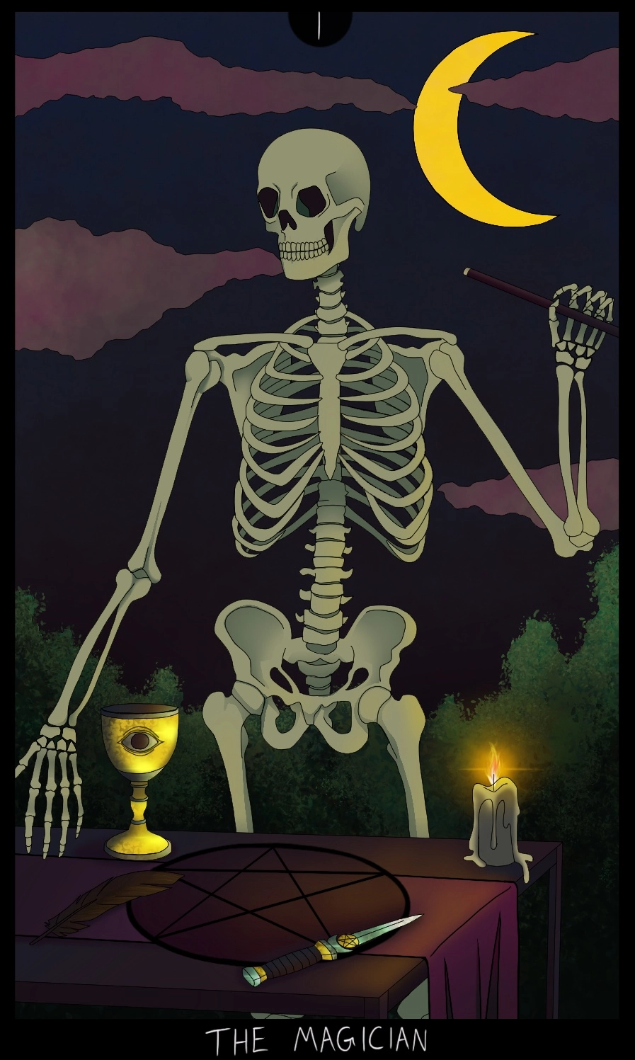 the only other tarot card ive made so far bc i have so many other projects 
