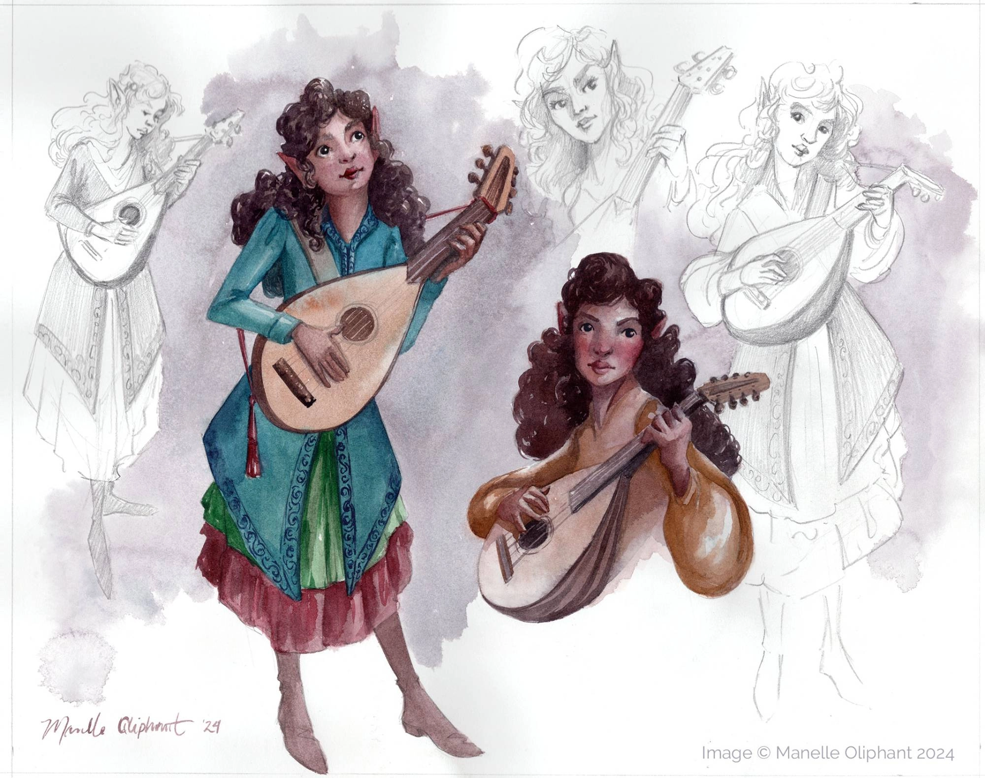 Elf bard. 