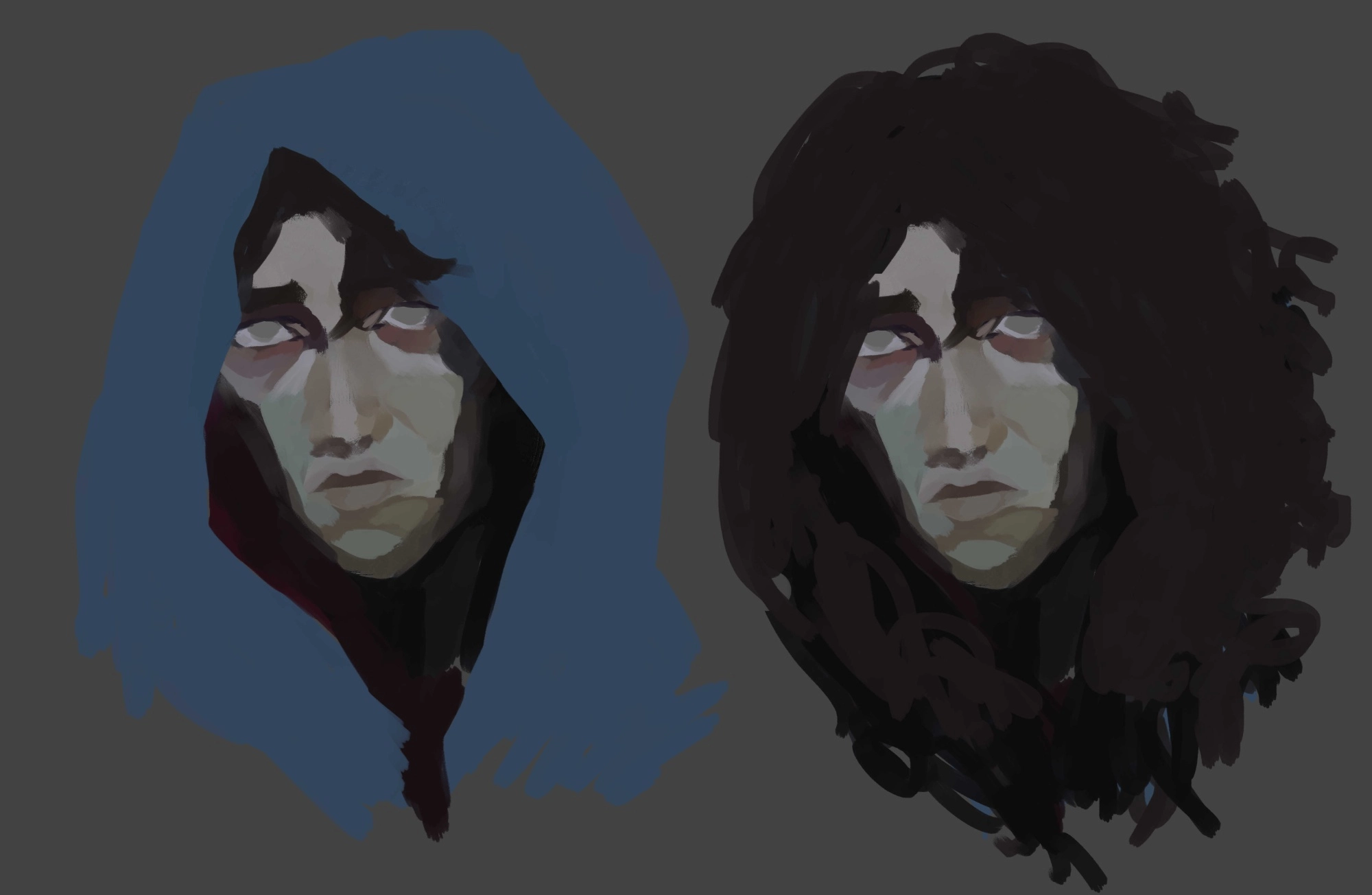 Arcane's Viktor, art style study
I refuse to give him non messy, straight looking hair -  it just seems wrong. Decided to play on the poster concept art of him with long hair.