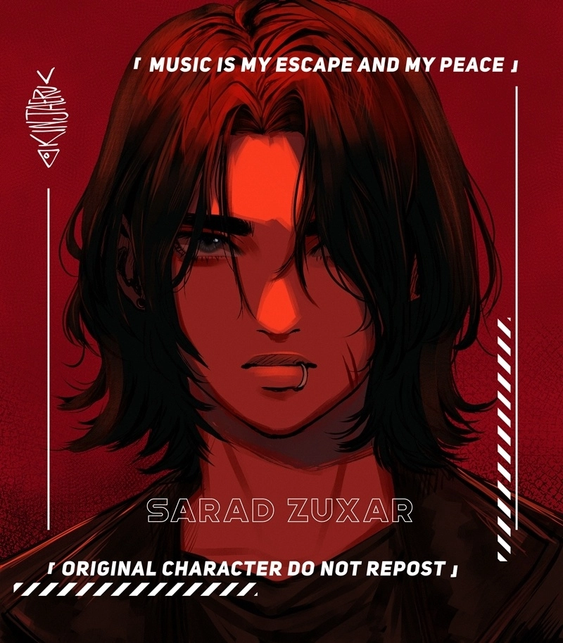 Meet my oc Sarad Zuxar he has a twin brother.