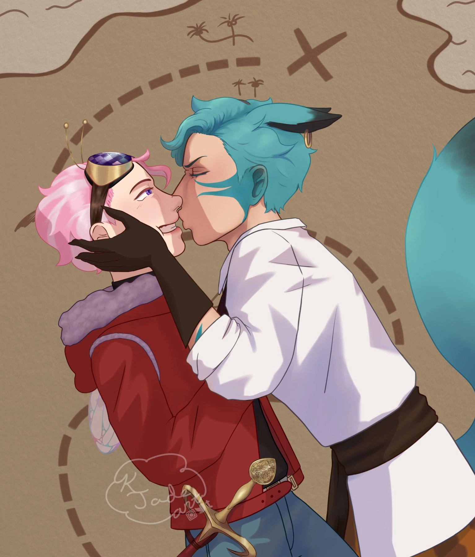 My late Halloween OCXCanon art ☆°. • <(*´▽｀*)
