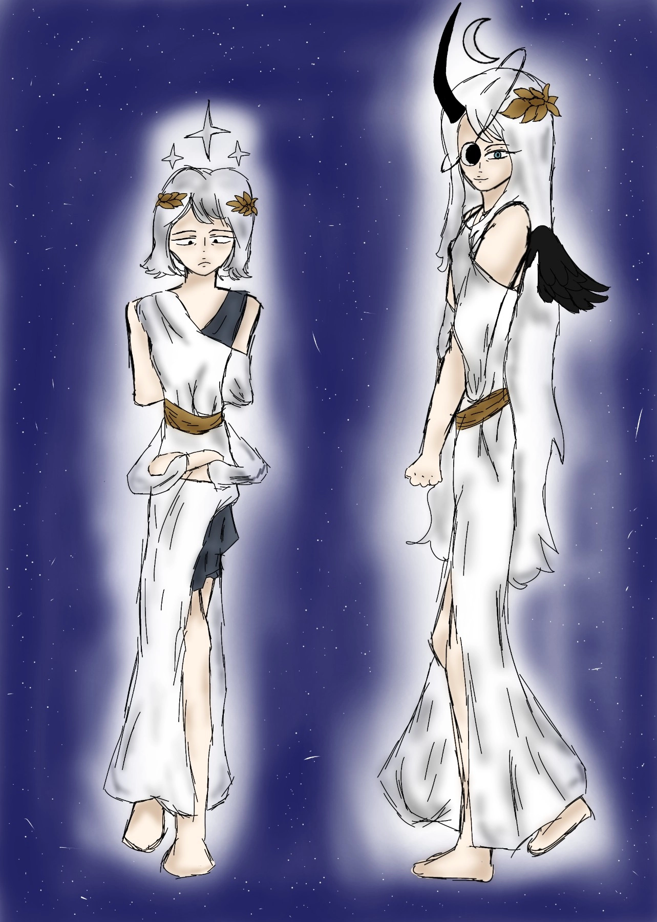 Haru and Lucas as God's :P