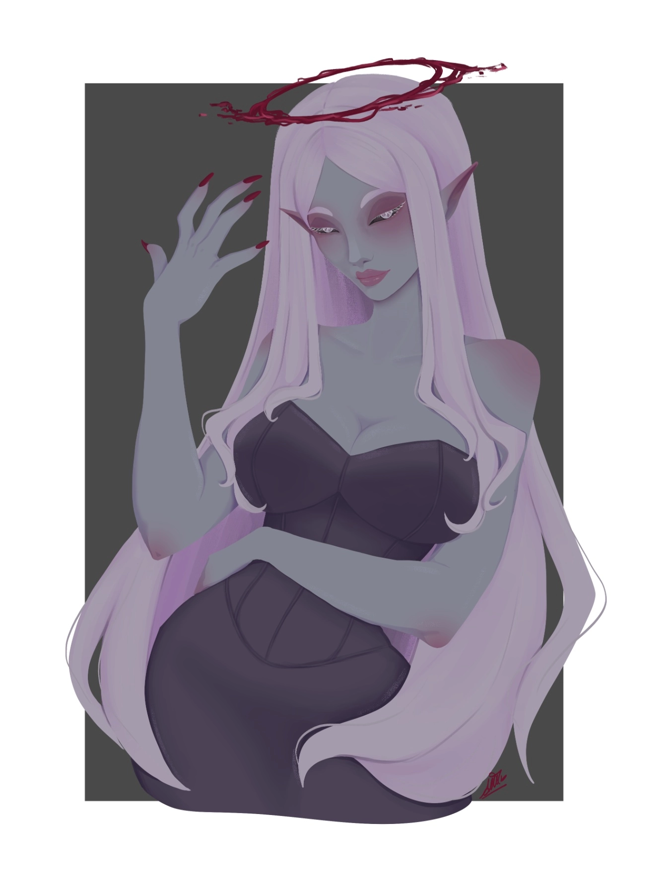 Claire

Hi! This is my OC Claire. She is a shapeshifting demon that works as a secretary at the D&D Corp. (Demons and Devils Corporation)

She can transform into a human but also change her demon form to a more cute little demon that loves to disseminate caos XD