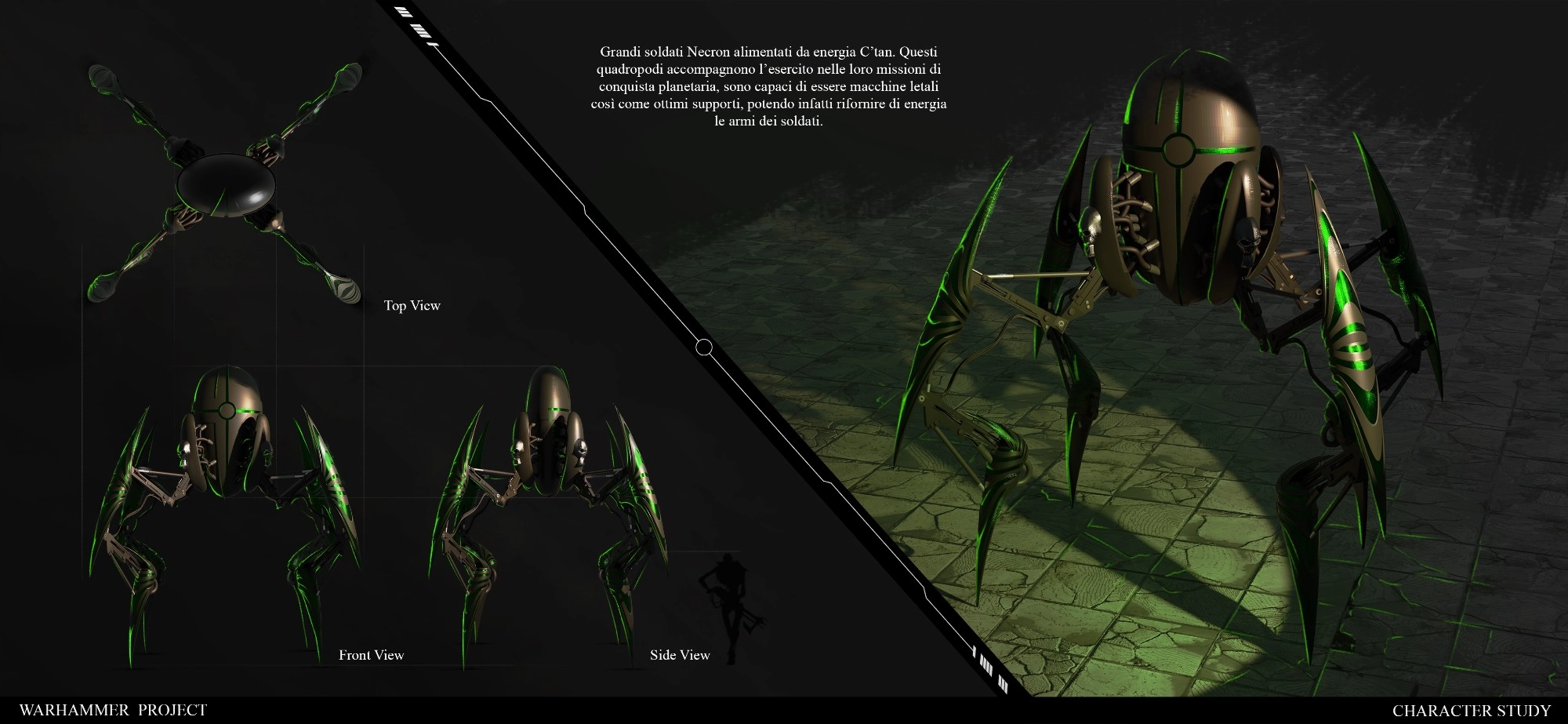 Warhammer 40k Project // Character Study (Necron)