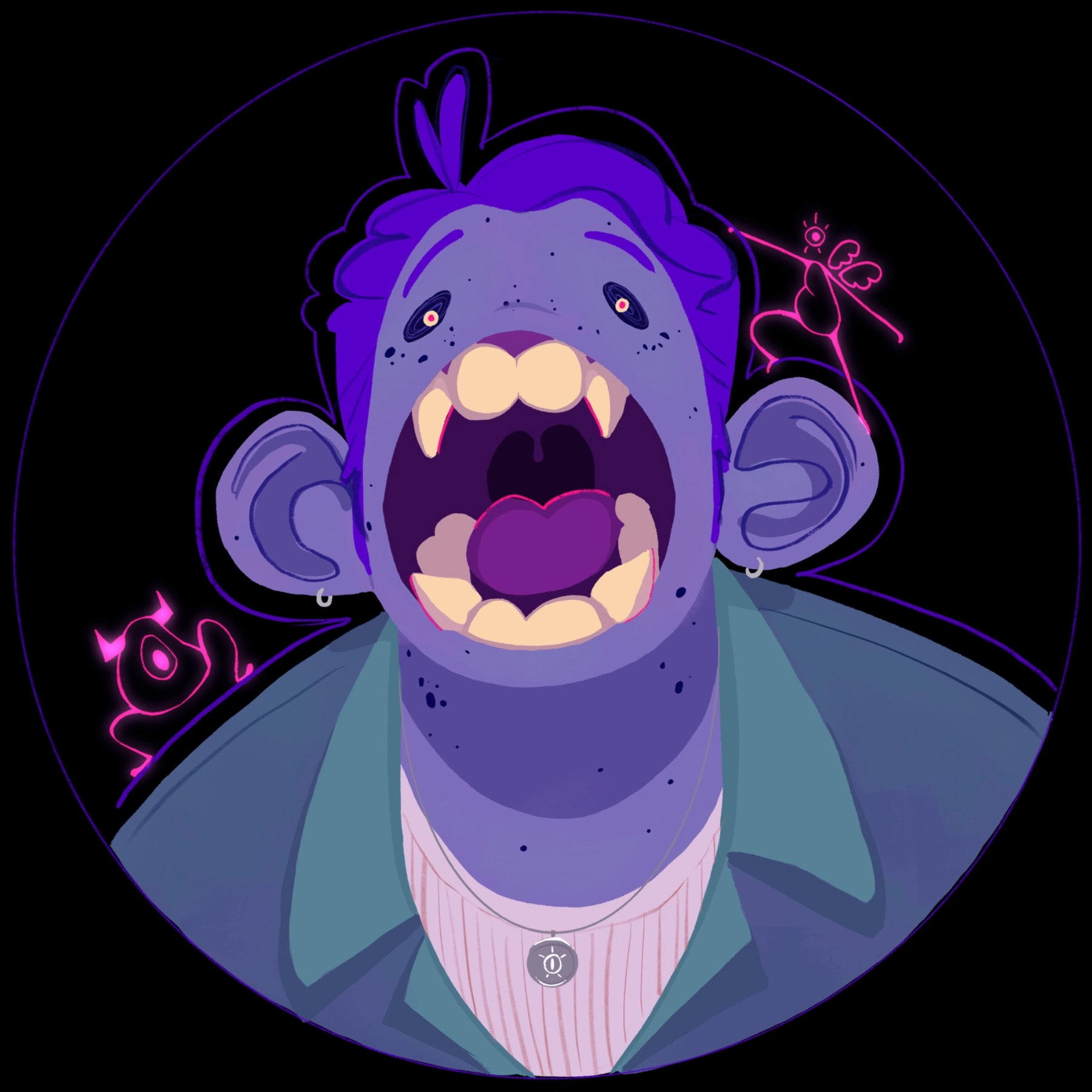 My first post here☺️☺️
Thought I’d start with my pfp, a self portrait that took a turn😂😎