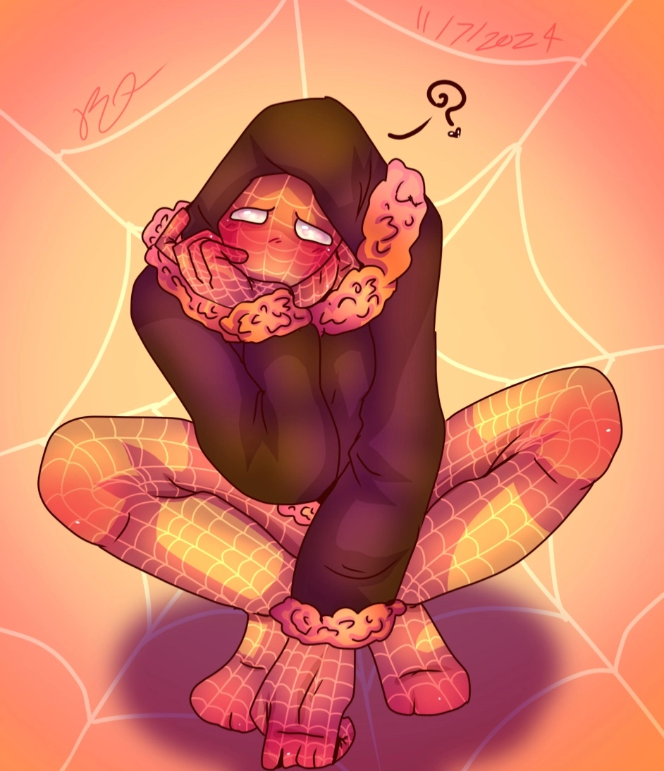 My SpiderSona, Fuzzi Spider. (Radioactive tarantula baby.) unfortunately she’s a scaredy cat and doesn’t like fighting.