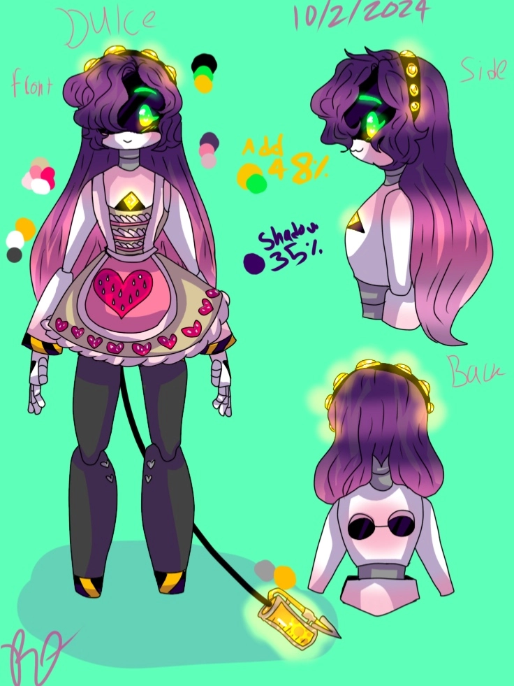 My sister’s Dronesona (I drew & designed for her). Her name is Dulce.