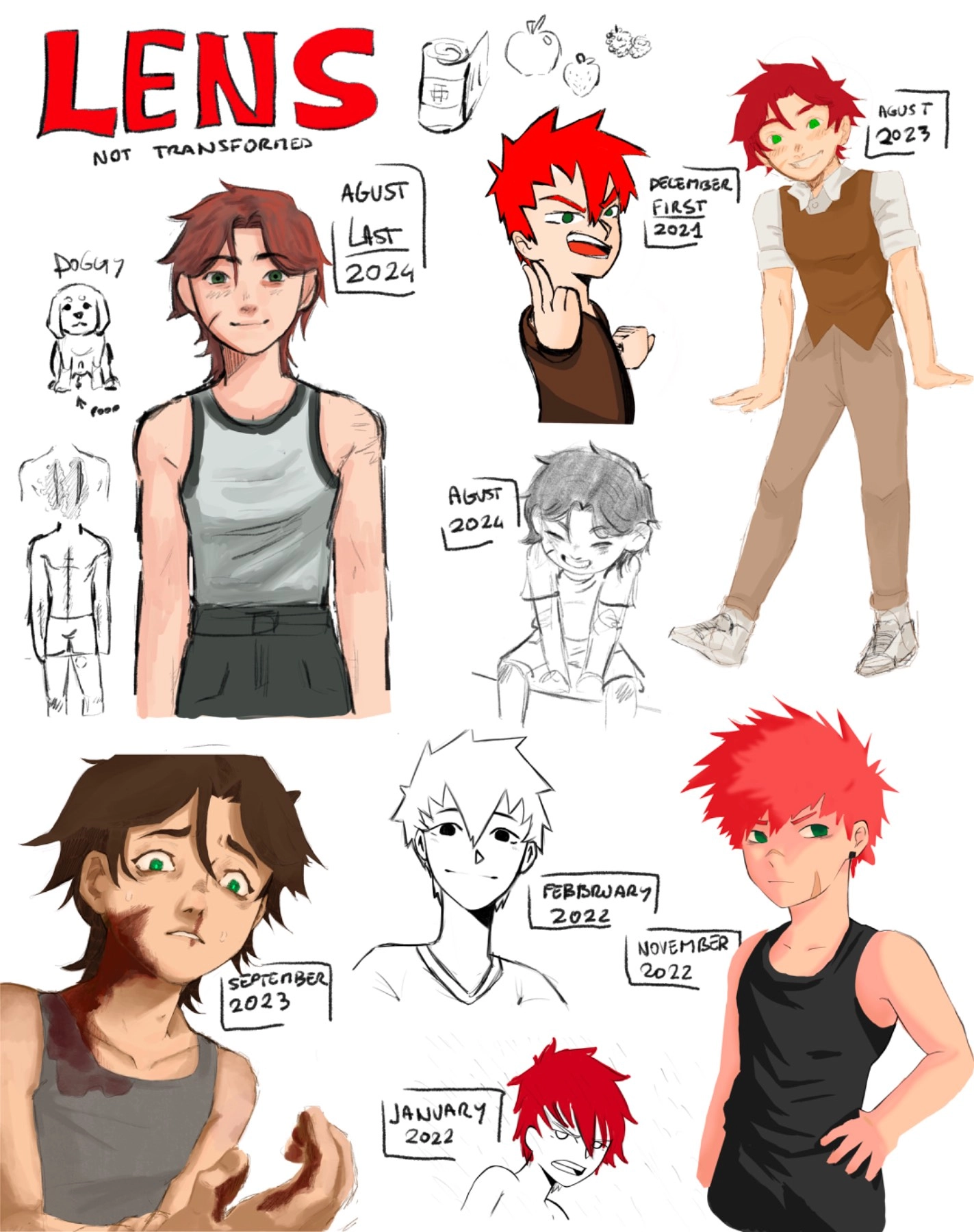 My oc lens over the time 🍎