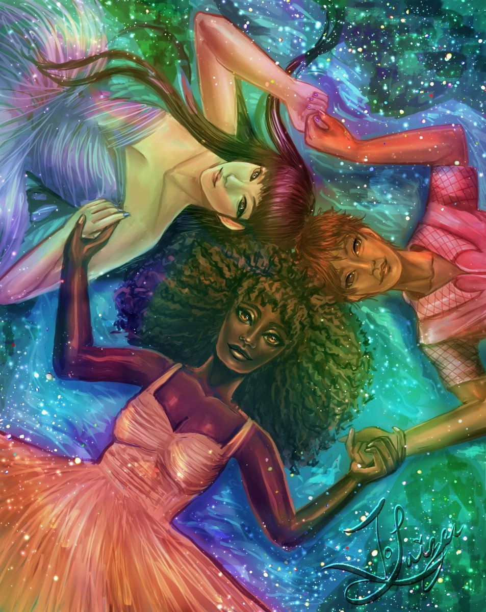 This was a request on tiktok asking me to draw what I thought a respected and empowered woman looked like. I have to admit I wasn't sure if I knew what that looked like but whenever I had that feeling I got it from other women which is why I wanted it to look like something with unity.