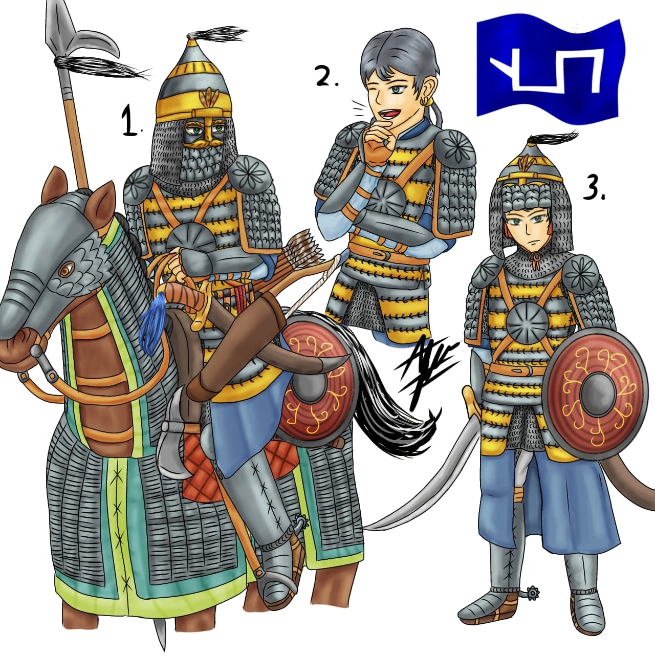 Boy Nuker (Royal Guard) Aq Qoyunlu.
Because it's like making a character, I named this young male character 𝙏𝙞𝙝𝙧𝙖𝙣𝙞 𝙈𝙞𝙧𝙯𝙖.

Aq qoyunlu or called White Sheep Turkoman is a Federation of Oghuz Turk tribes who are Sunni Muslims and ruled the area that is now part of eastern Turkey. And become empire with territory from Armenia, Arzebaijan, Northern Iraq, and Iran from 1378 to 1501.