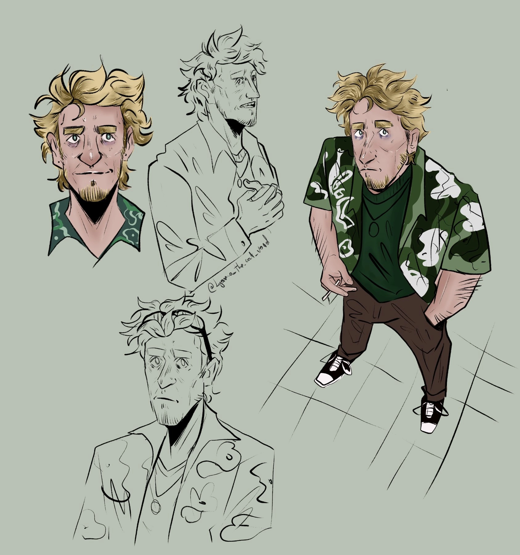 New OC, Kyle Stevenson 
Silly guy 