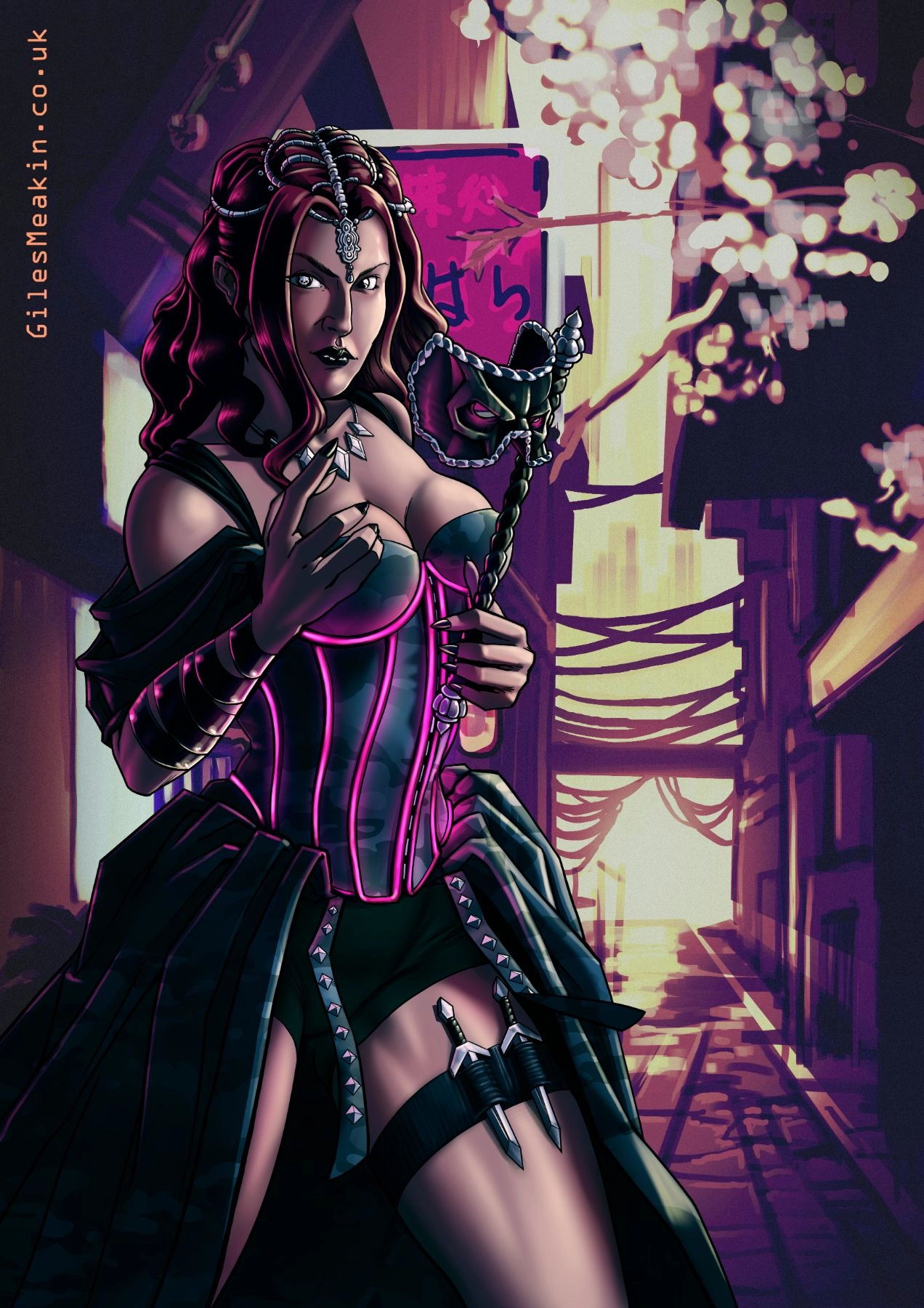 13-Death, Cyberpunk Tarot Card Design