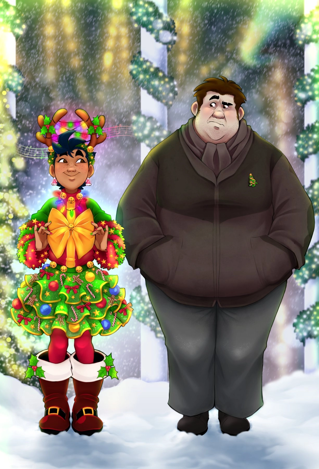 Can you guess which of these two likes Christmas the most?🎄