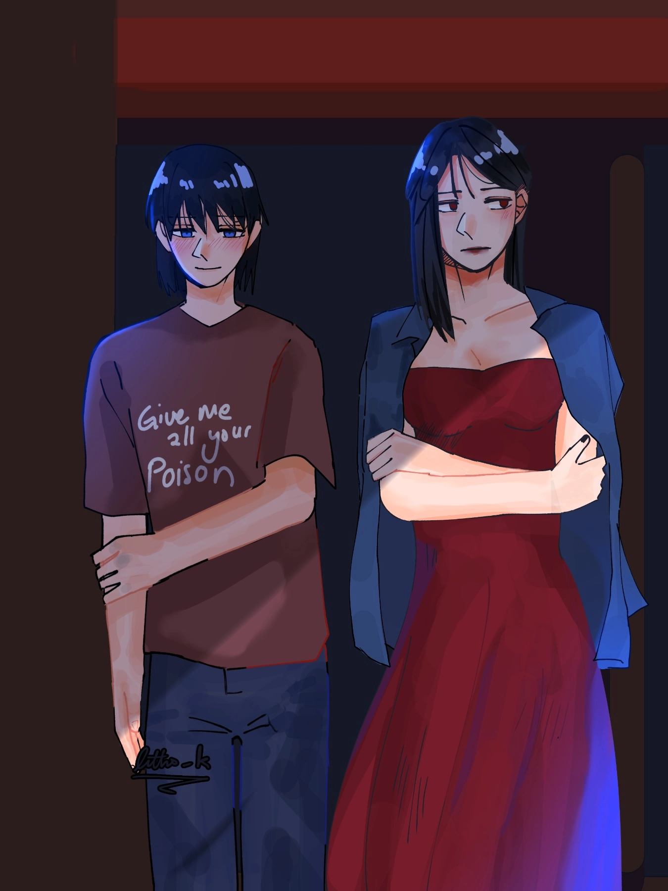 OC || Riot and Hex !||
My OC again ~~ this art actually a few days back but ah well I like it
