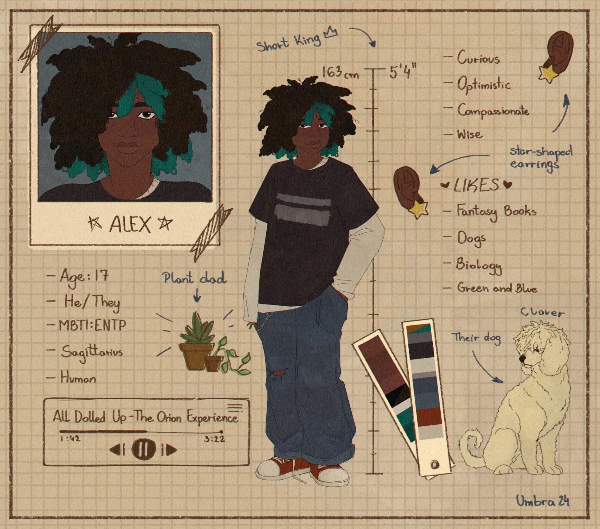 Alex is character from webcomic I am working on called "Our Place".