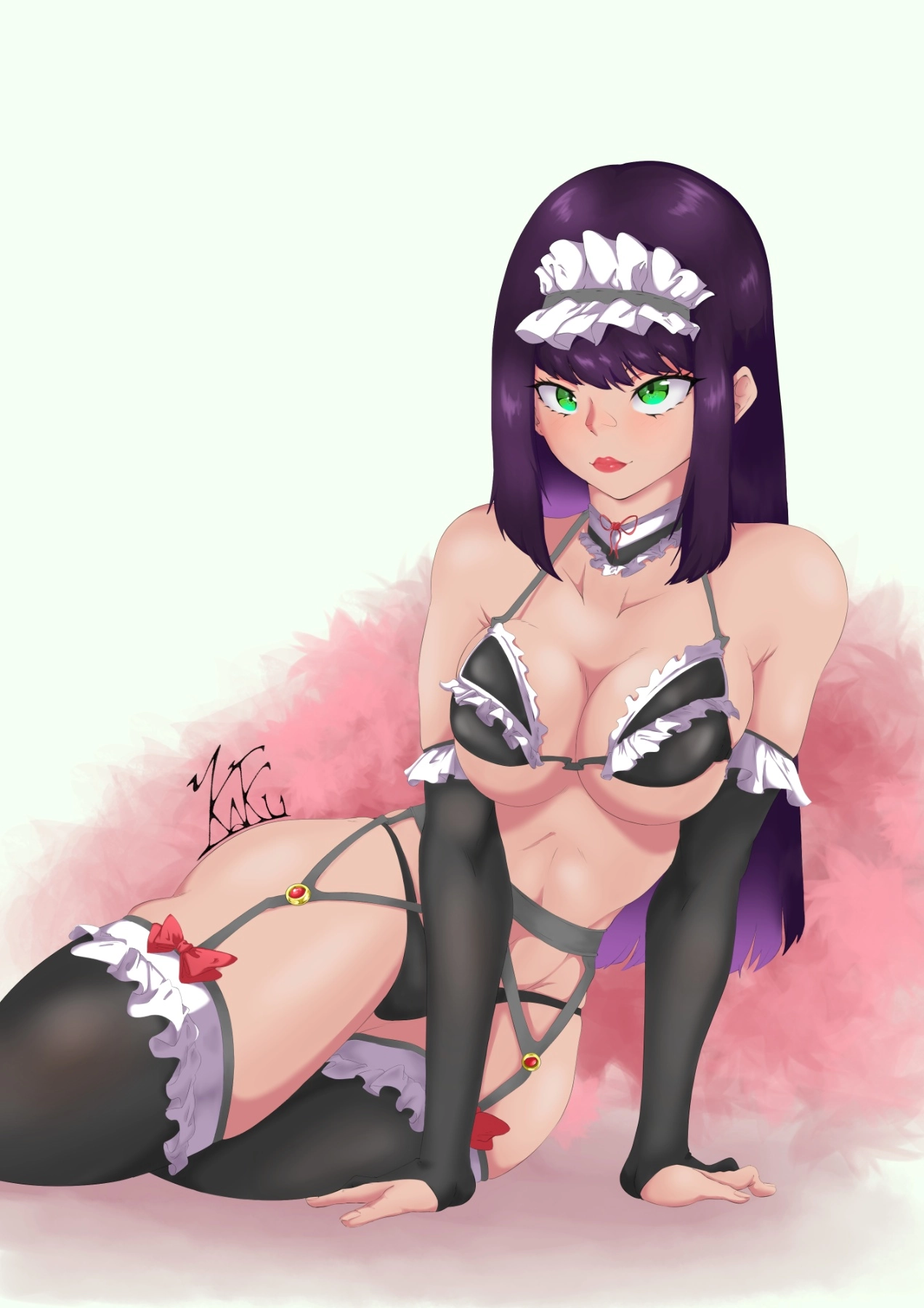 > WELCOME BACK, MASTER 💝 <

My very first drawing of a maid. It was really funny but I'm not completely satisfied with the face 🙃.
