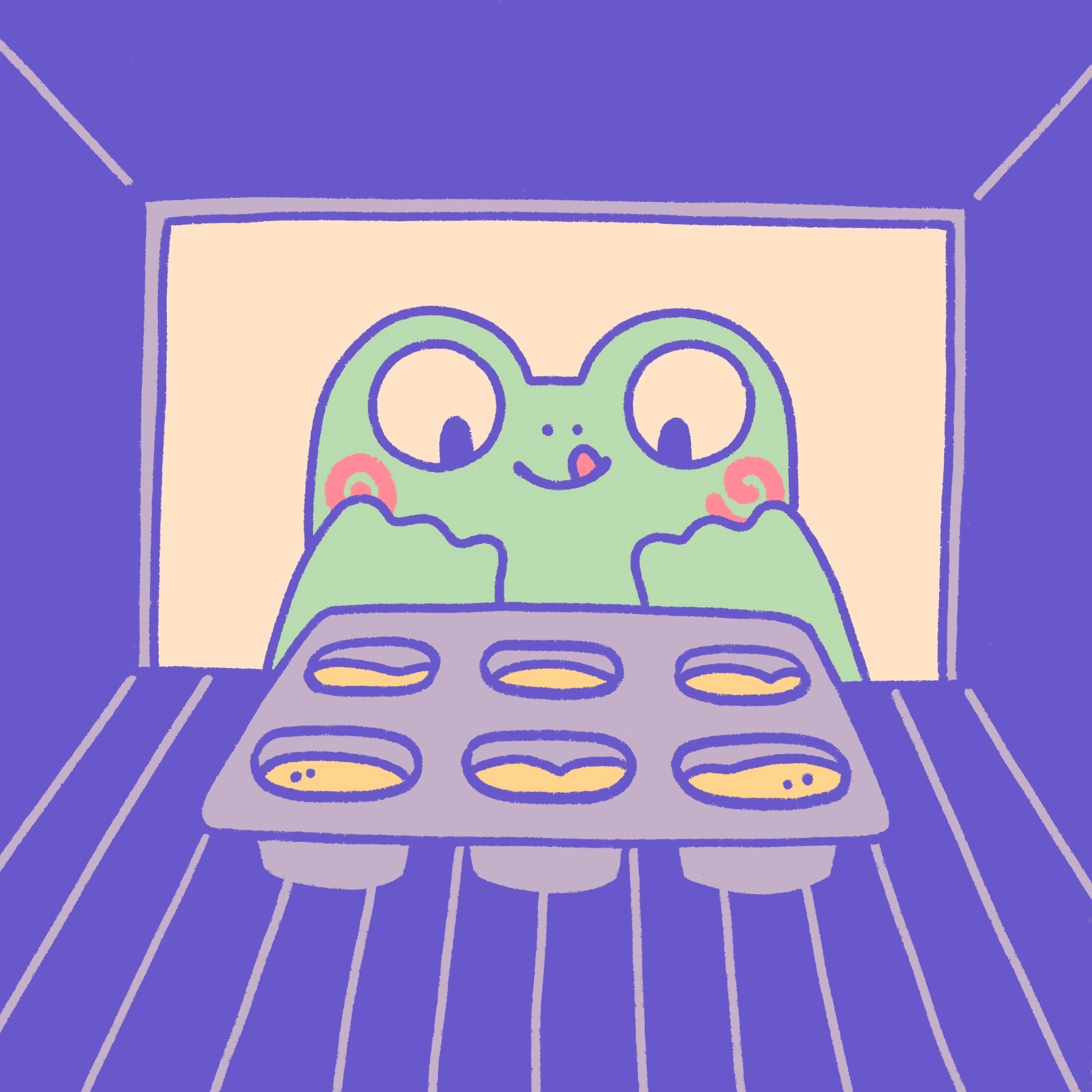Freddy baking cupcakes 🧁