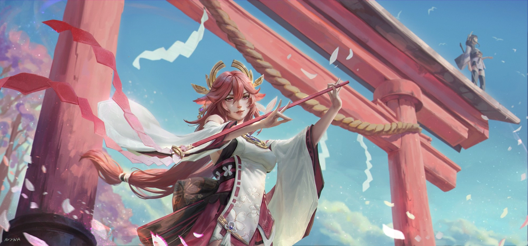 Yae Miko - petals