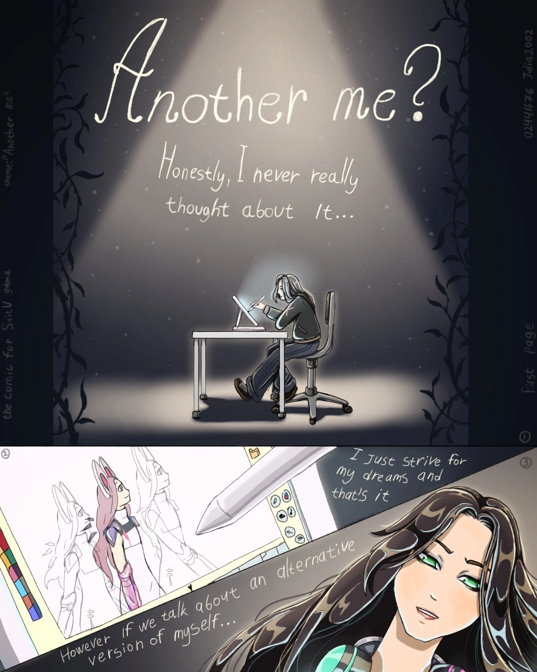 A First Part of my little comic about me 👉🏻👈🏻💖