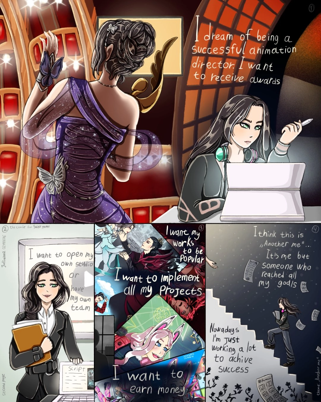 Second part of my little  comic about me 👉🏻👈🏻💖