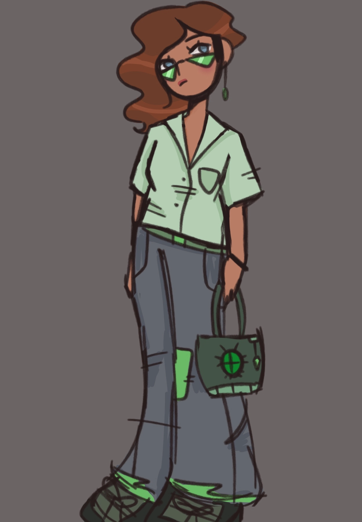 full body sketchhh of an outfit I saw on pinterest