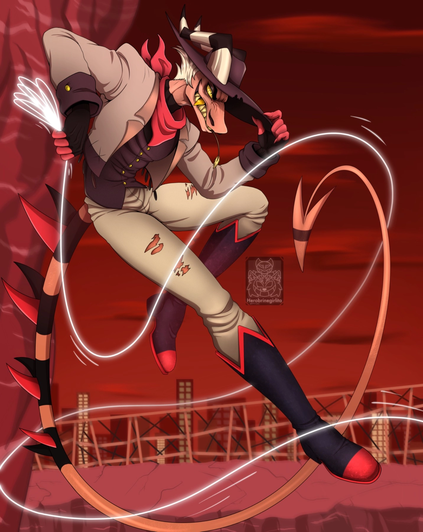 Striker fanart! I still like how this turned out! from helluva boss
