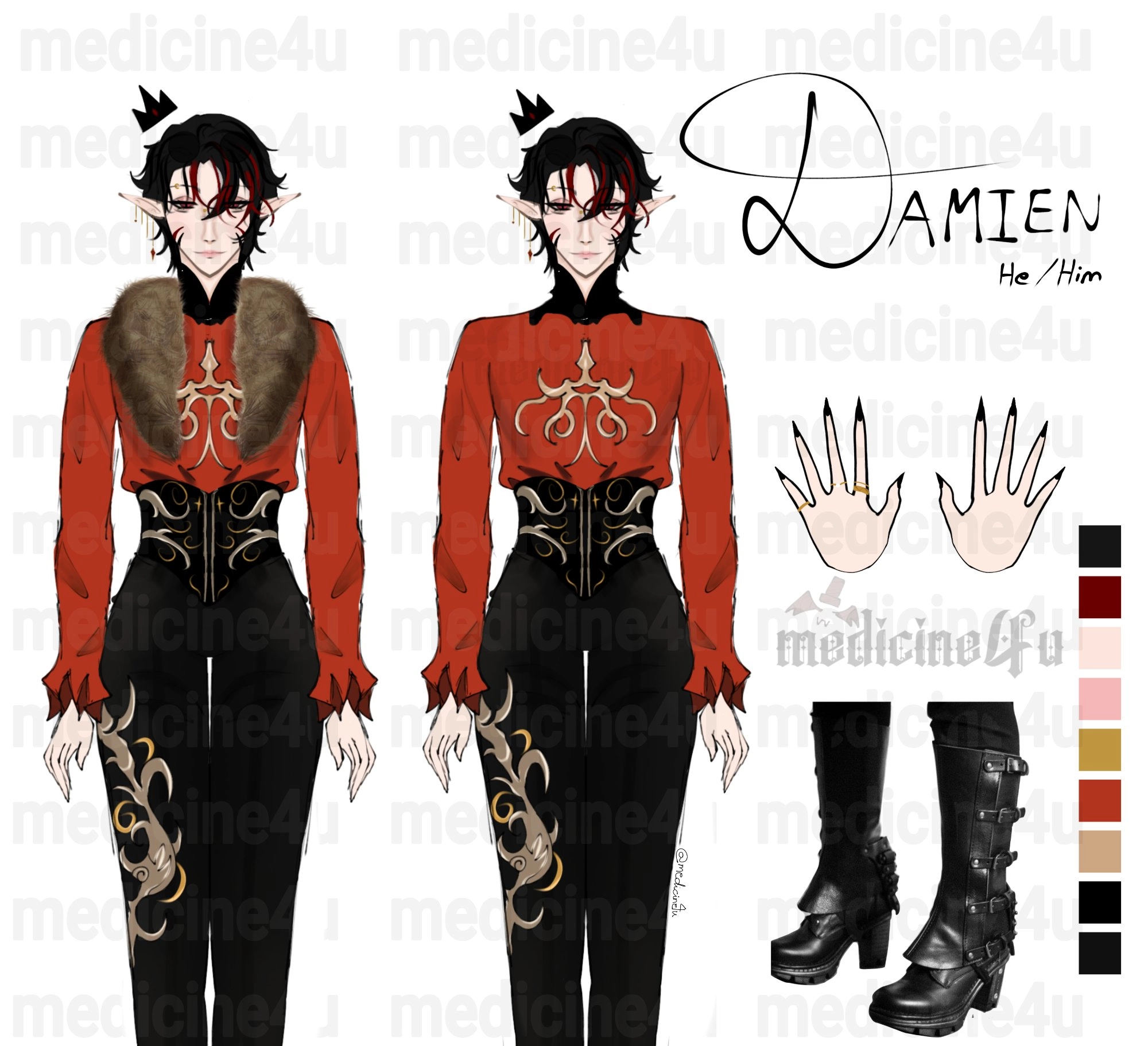 Another character I made for myself ! Who doesn't love feminine men... not me.