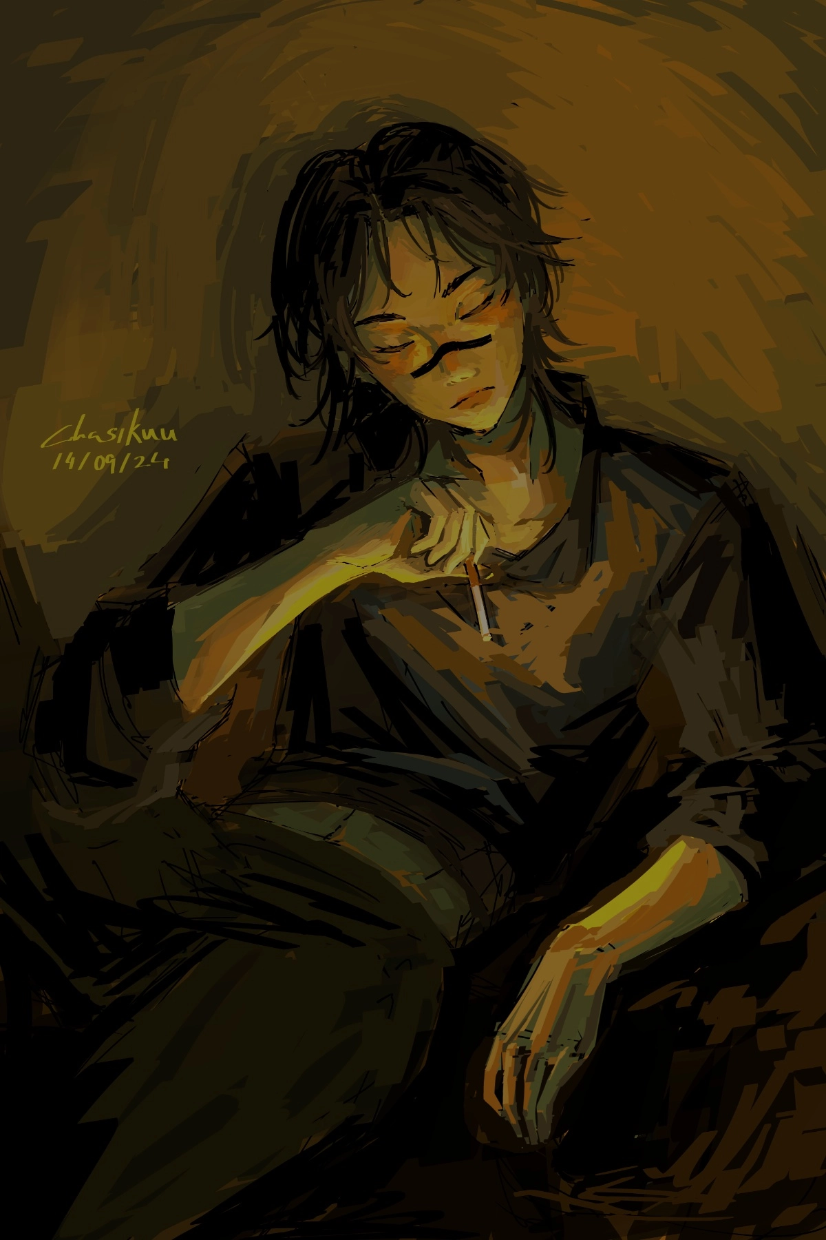 choso i also had a hair up version but I'm not psotin both