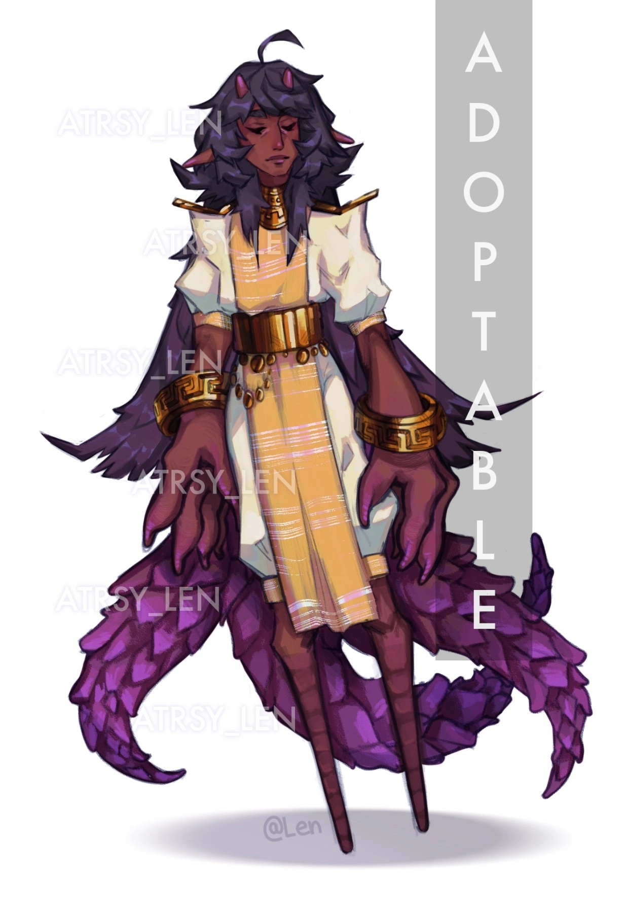 adoptable character design still available in my shop