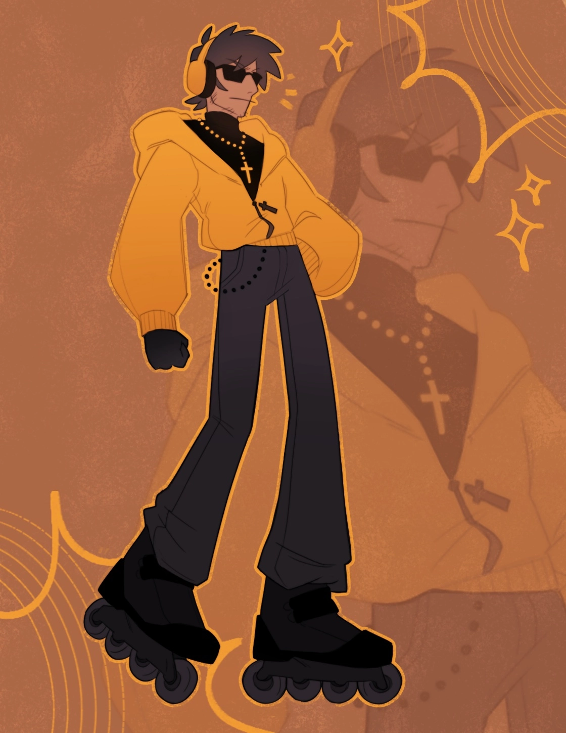wolfwood x bomb rush cyberfunk!