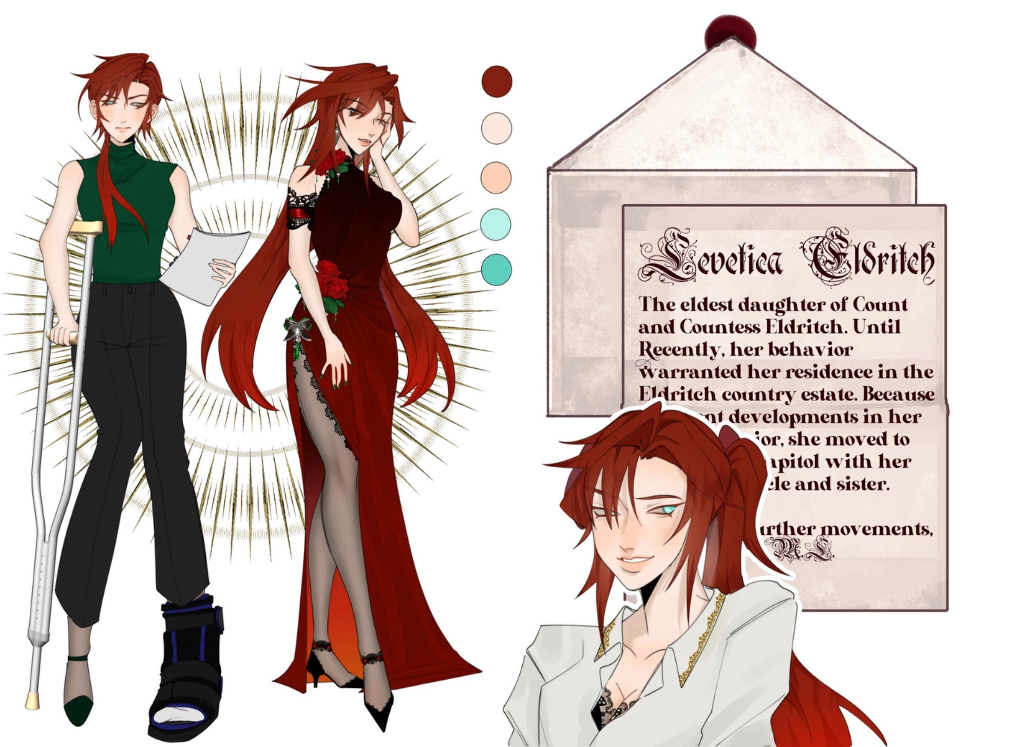 My oc Levetica! She likes getting freaky with her vampire malewife 