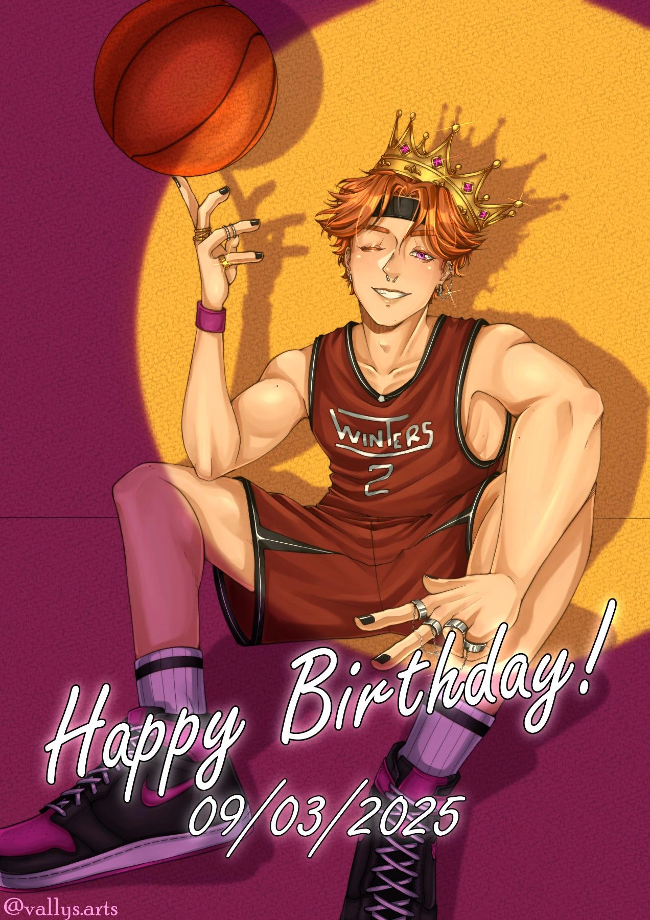 My OC's birthday art🫡