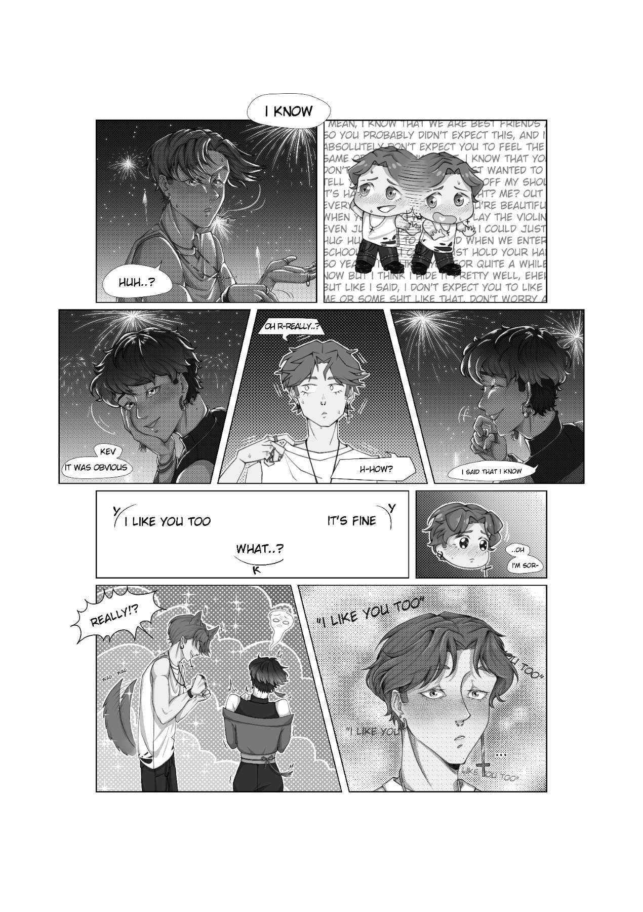 a page of one of my short manga <3