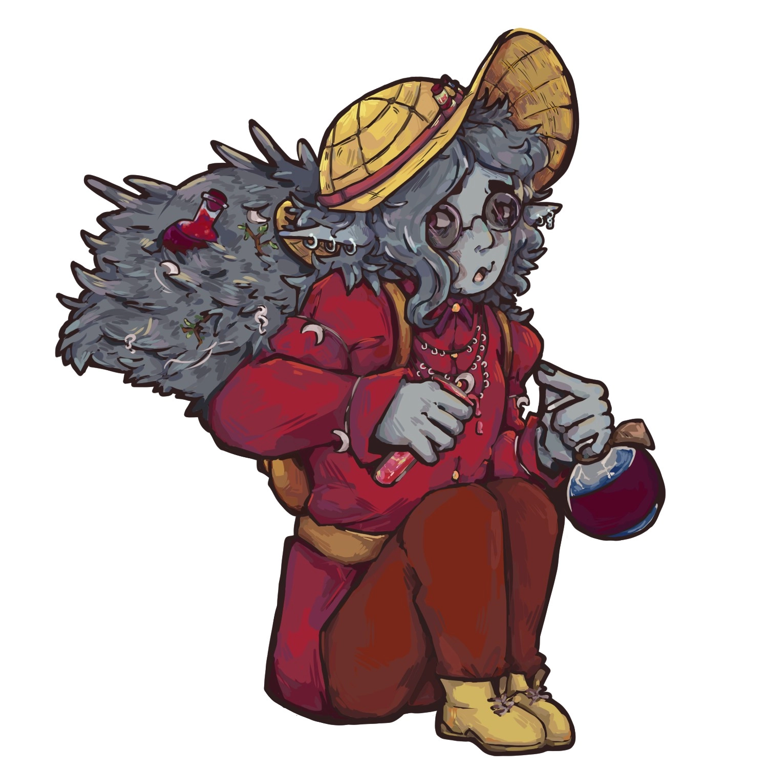 Commission I did lately!
A chibi fullbody for keychain :)