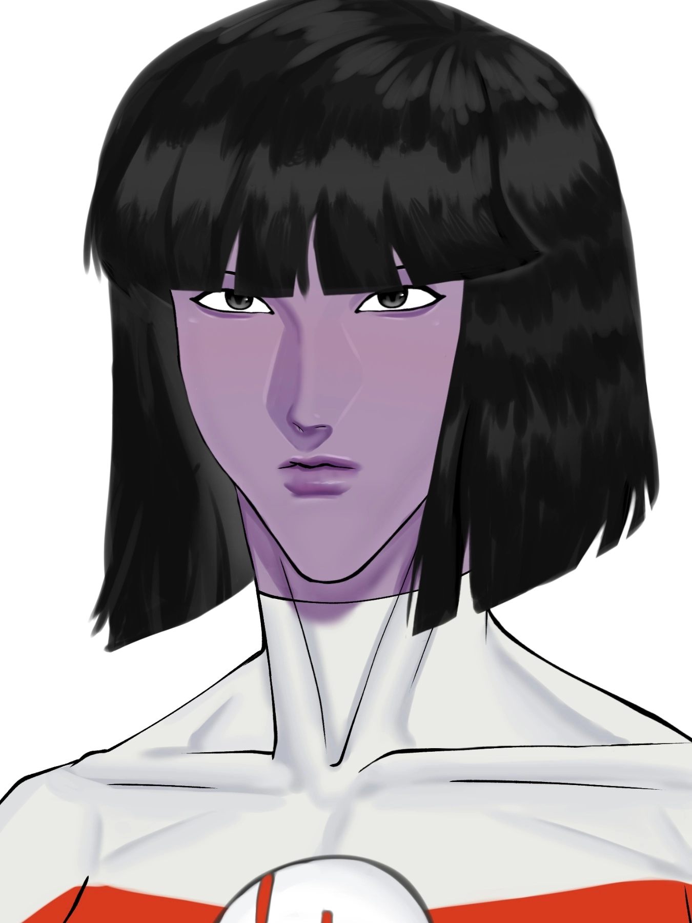 I can draw your character with descriptions of your choice (above the shoulders)