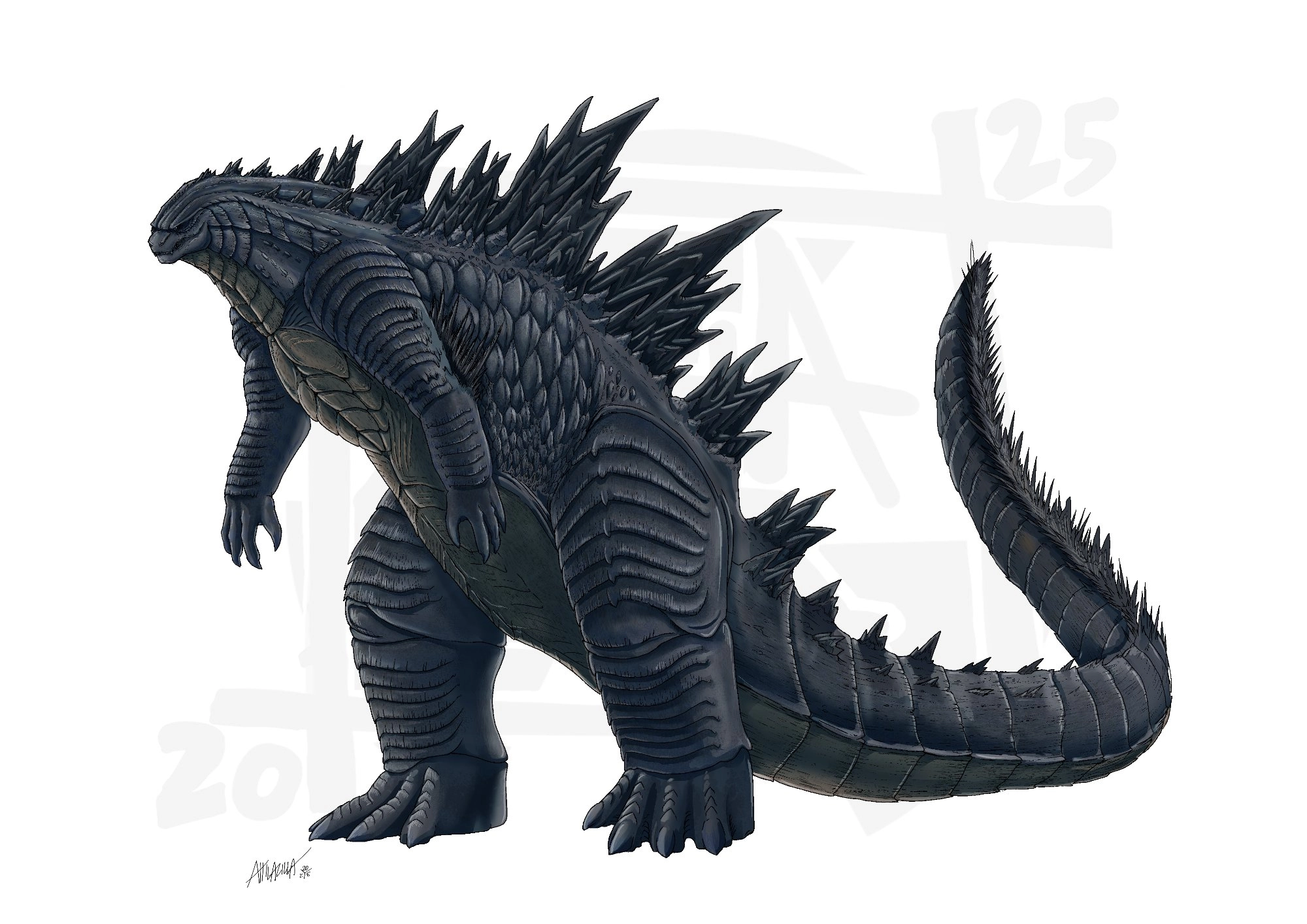 Godzilla 
Another tribute to my favorite Godzilla incarnation (Godzilla in 2014 Is One of the best Godzilla Movie, AND THAT'S A FACT)
