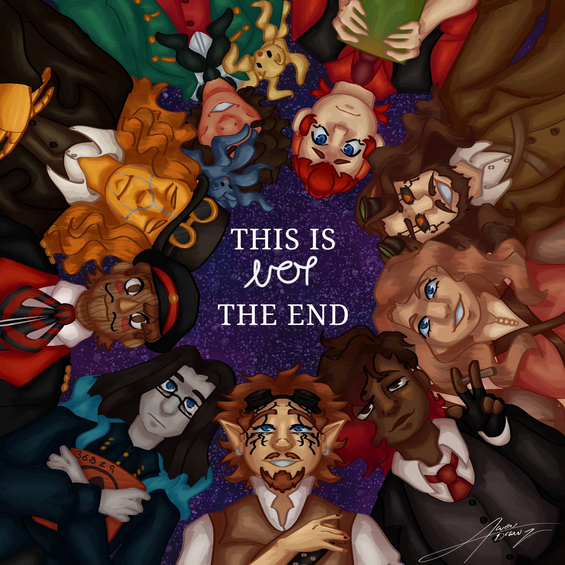 Fanart of the Mechanisms during their final moments during Death To The Mechanisms (in my own way)