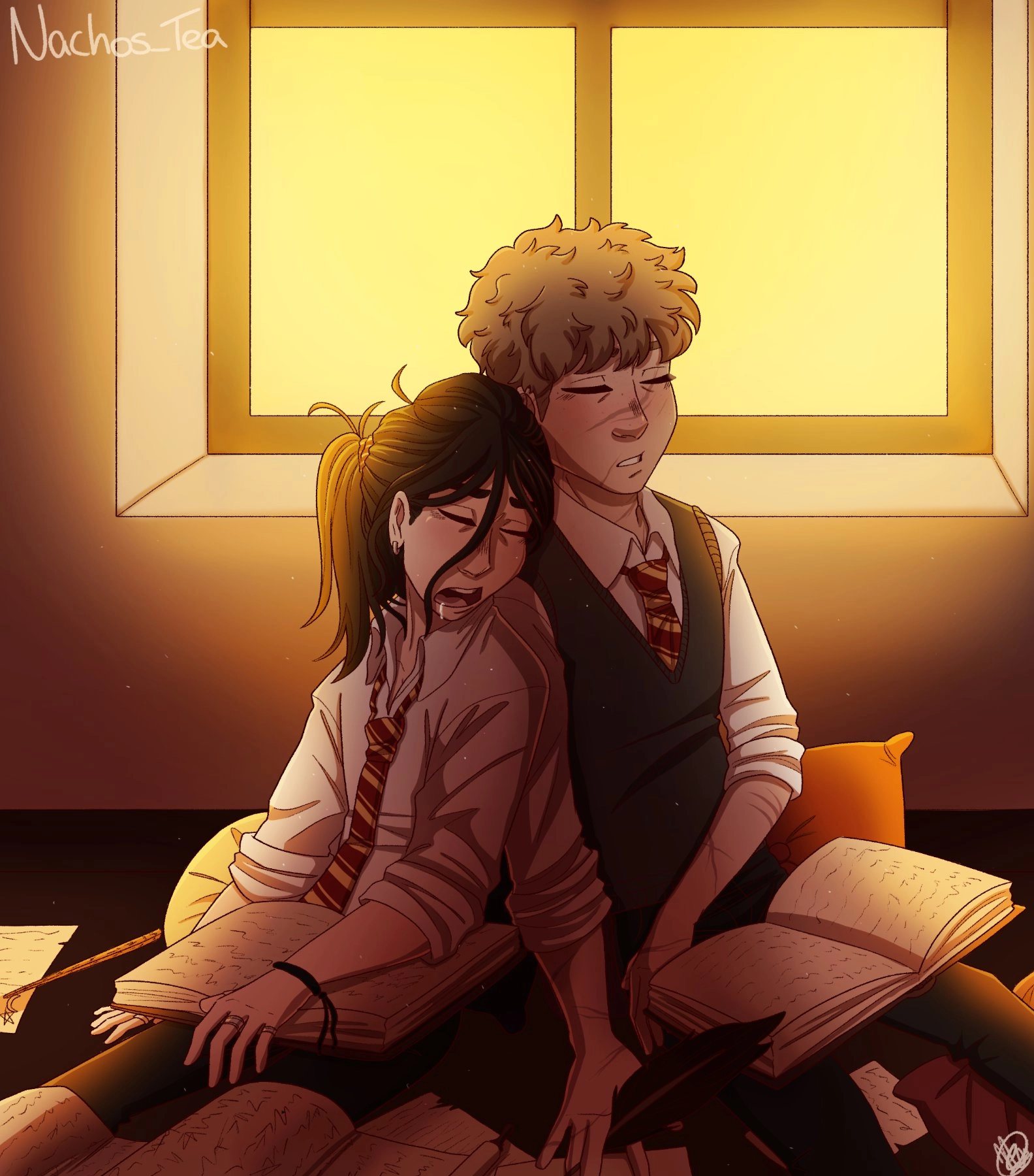 Wolfstar Sleeping in the Library

I'm a fan of Harry Potter, specifically the Marauders era! So I had to draw one of my favorite pairs, Wolfstar :3

(I hate JKR tho dw trans peeps you're safe with me <33)