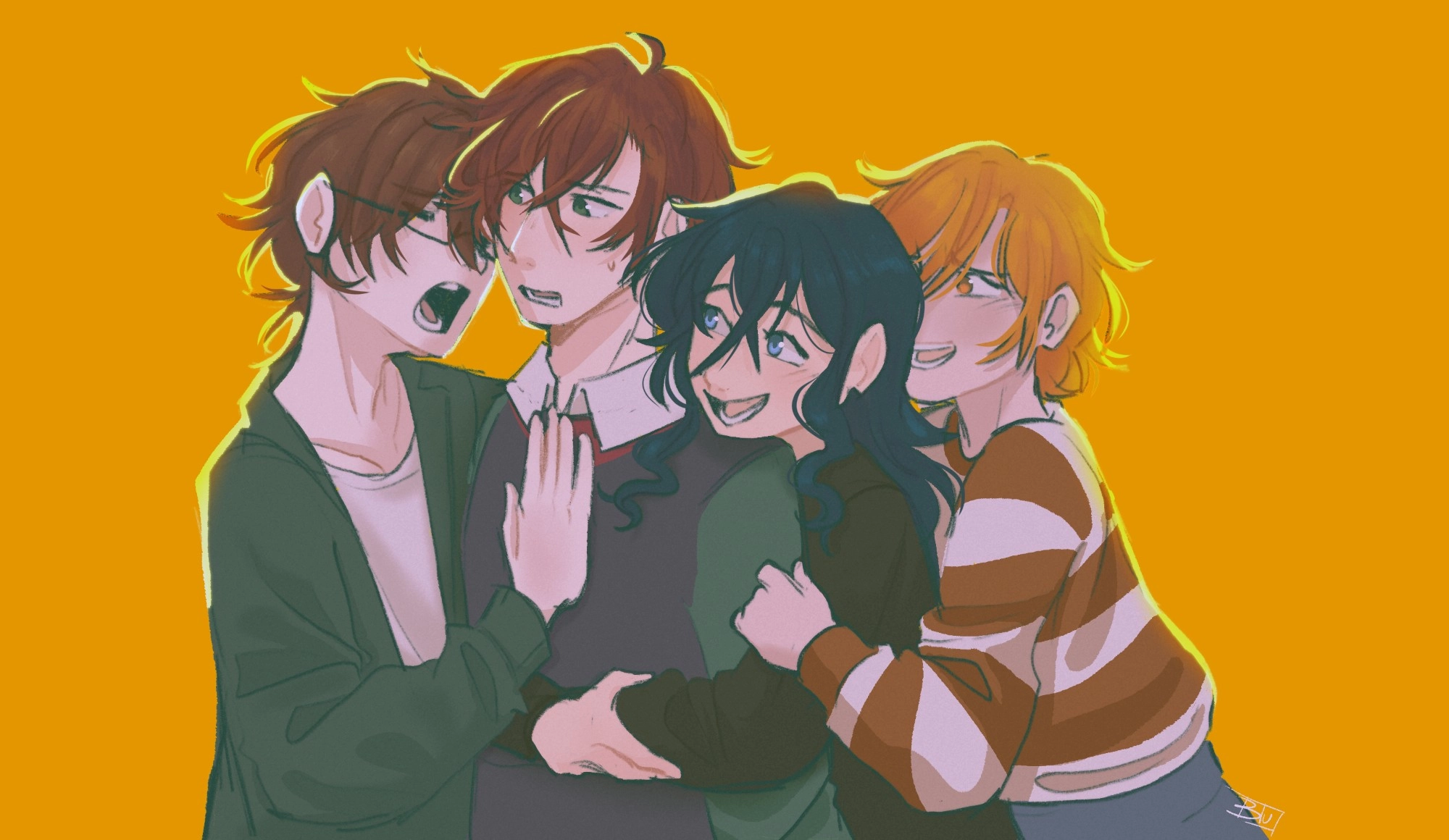 I forgot to leave this here, they are my oldest Ocs (⁠≧⁠▽⁠≦⁠)