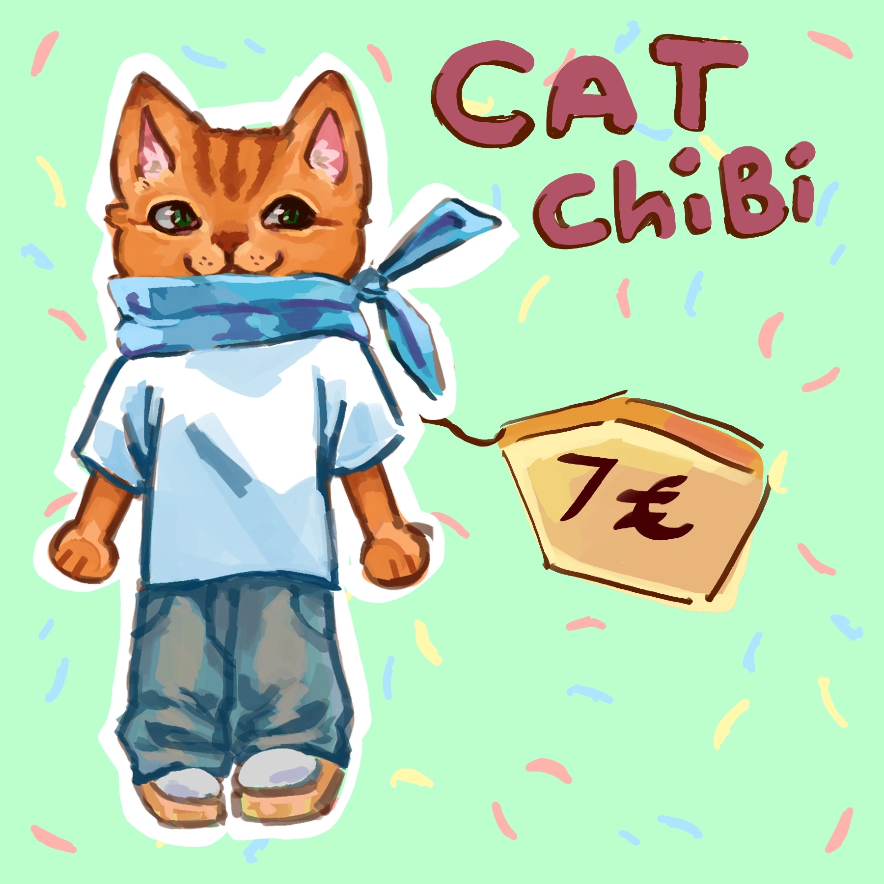 Cute chibi cat furryyy